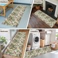 thumbnail image 5 of Sage Green Botanical 2'x6' Runner Rugs for Hallway Kitchen Bedside Non Slip, Spring Floral Summer Botanical Vintage Entryway Rug Runners with Rubber Backing, Long Carpet Runner for Laundry Room, 5 of 8