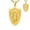 A, variant on St. Michael Shield Necklace for Men, 14K Gold Plated Protection Gift
