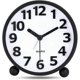 thumbnail image 1 of Silent Analog Alarm Clock,Black Metal Large 3D Digits,Non Ticking Table Clock with Night Light Bedside Alarm Clock 10.8cm, 1 of 4