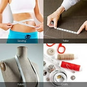 Fridja 60*Inches/150cm Length Soft Tape Measure Double Scale Flexible Ruler For Body Fabric Sewing Tailor Cloth Knitting Vinyl Home Craft Measurements