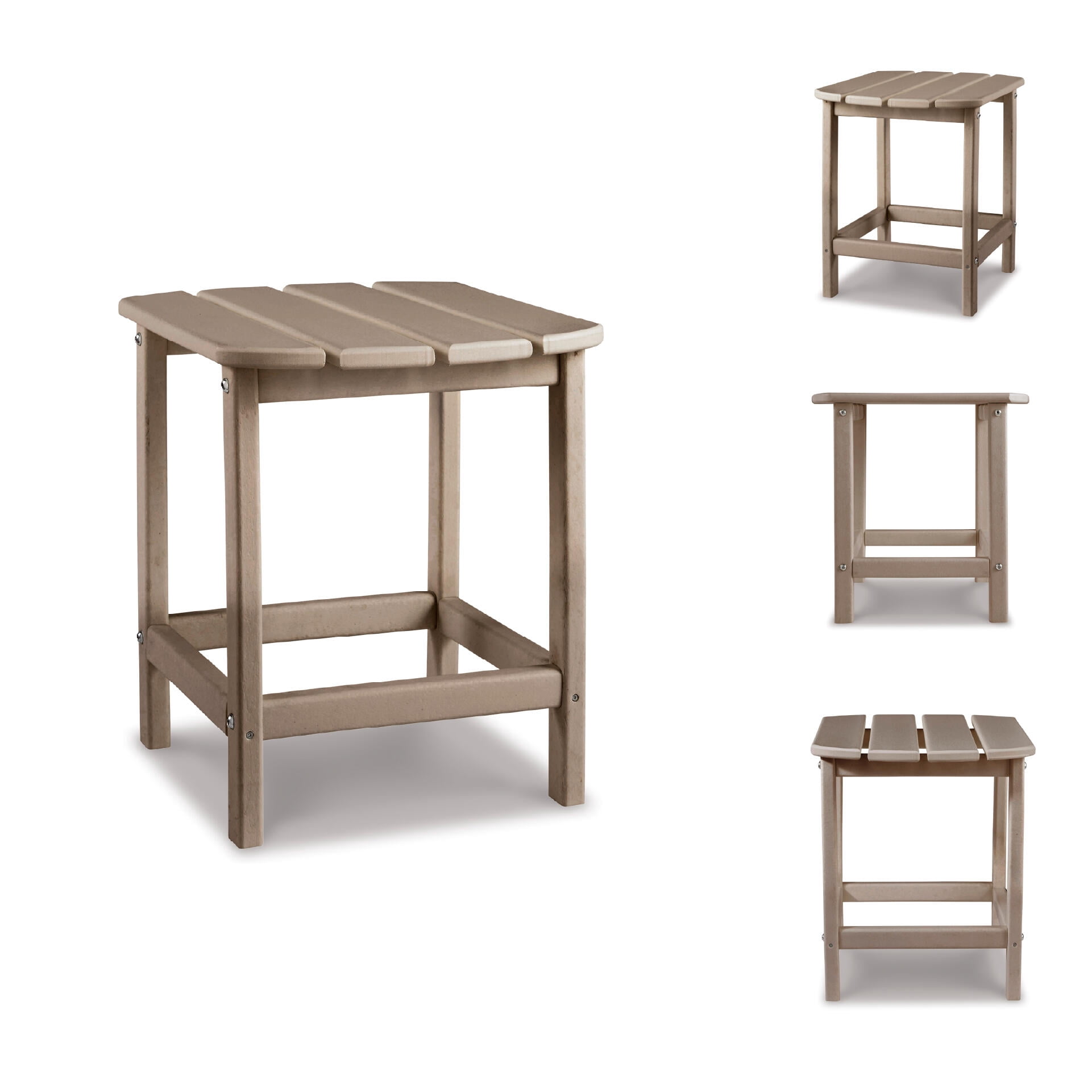 Signature Design by Ashley Contemporary Sundown Treasure End Table  Driftwood