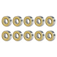 thumbnail image 1 of DQrwqpou 10pcs 608rs ABEC-9 Cojinete bolas Scooter Cojinetes profunda en miniatura (Amarillo), 1 of 9