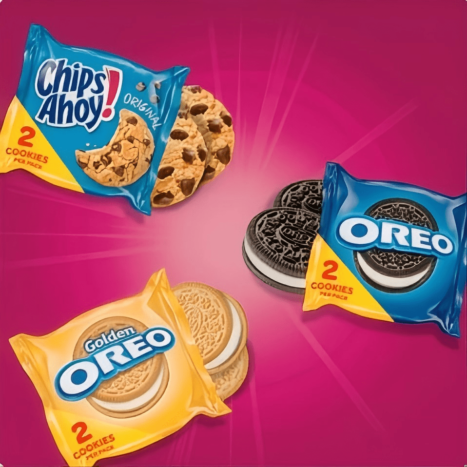 Nabisco Sweet Treats Variety Pack, 60 Two-Cookie Packs – OREO, OREO Golden & CHIPS AHOY!