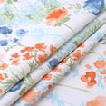 thumbnail image 5 of 2 Pcs Floral Printed Tier Curtain, Rod Pocket Kitchen Cafe Small Curtain, 5 of 9