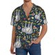 thumbnail image 1 of Fotbe Cute Sloth Camisa Estampada de Manga Corta para Hombre, Casual de Verano, Estilo Playero, Sin Arrugas-4X-Large, 1 of 5