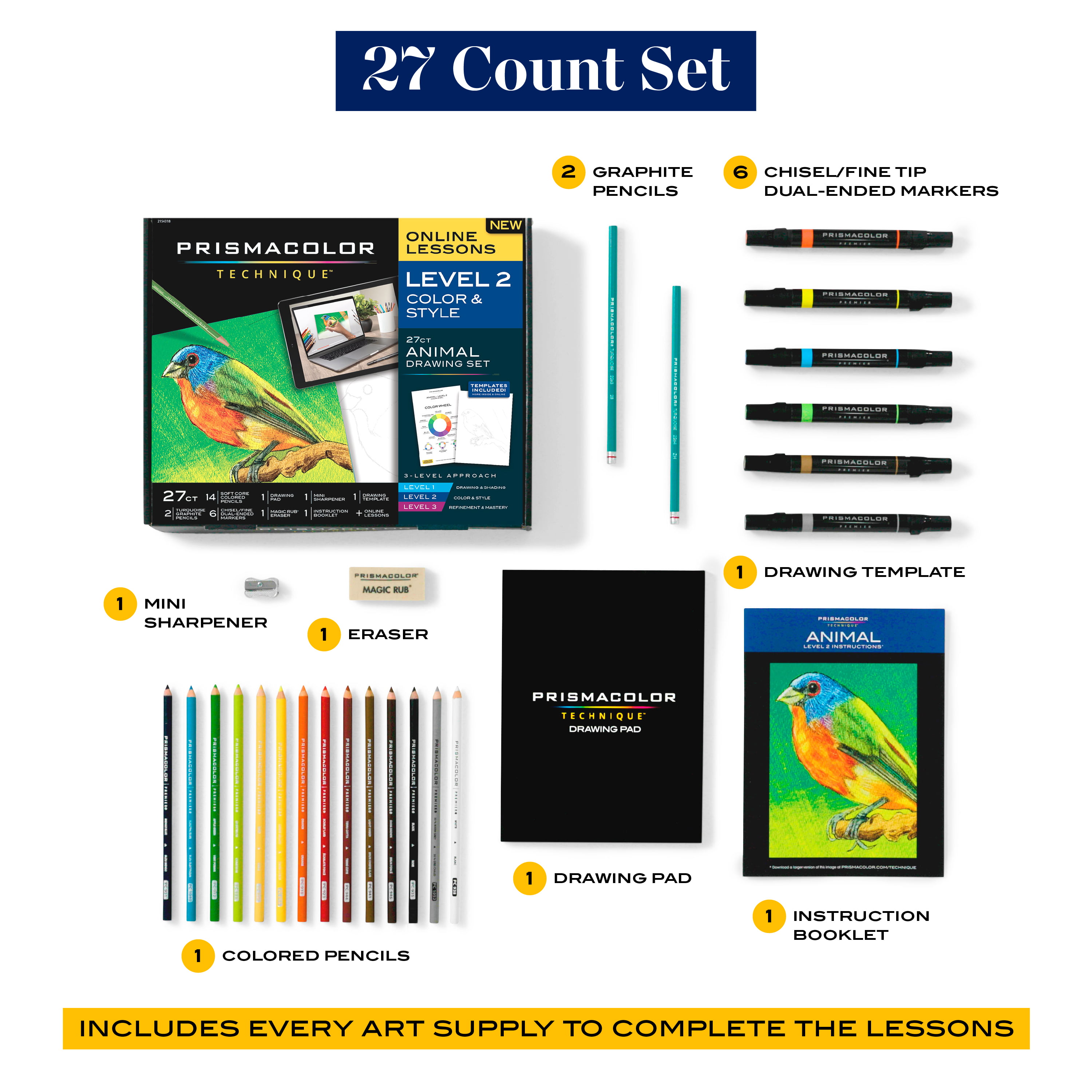 NWT Prismacolor Technique Level 2 Color and Style Nature Drawing Set for  Sale in Seymour, IN - OfferUp
