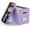 Lavender(Standard), variant on File Organizer Box with Lid, Hanging Filing File Box with Mesh Pocket, Document Organizer Box for Letter Files, Portable Storage Box with Smooth Sliding Rail for Office&Home (1 PCS, Lavender)