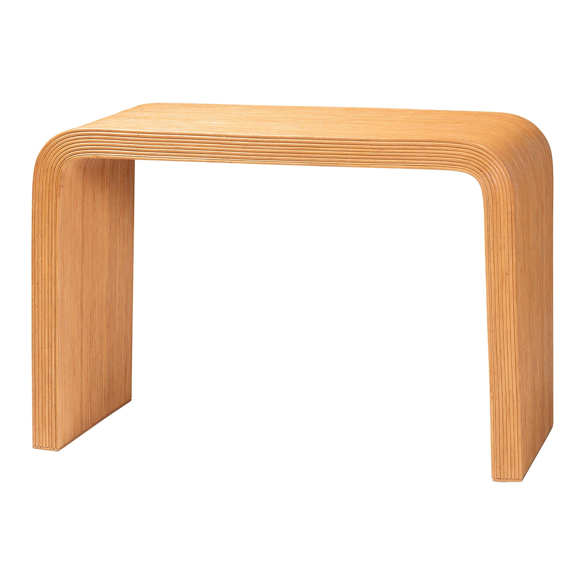 bali & pari Guevara Boho Console Table, Light Honey