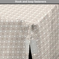 thumbnail image 4 of Abstract Dog Crate Cover, Monochrome Pattern in Geometric Ornamental Style Concentric Rhombuses Motif, Easy to Use Pet Kennel Cover for Dogs, 35" x 23" x 27", Warm Taupe White, by Ambesonne, 4 of 6