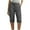 Dark Gray, variant on Wyobmus Womens Cargo Shorts Elastic Waist Casual Hiking Shorts Solid Color Rolled Hem Twill Shorts for Fishing Running Beige