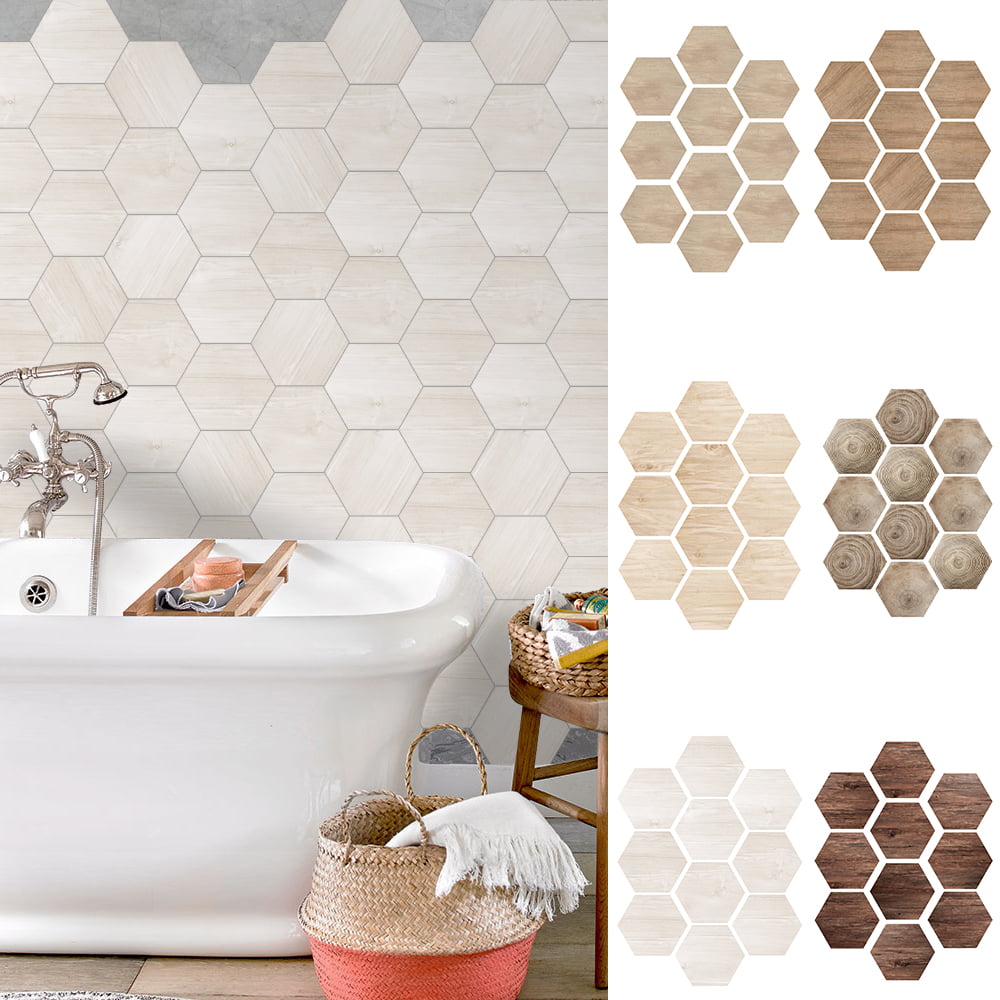 Tile Sticker Vinyl Decal for Kitchen Bathroom Backsplash Floor Decals,Self Adhesive Tile Decal,3D Mosaic Wall Stickers,Waterproof Peel&Stick