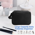 thumbnail image 5 of Toiletry Bag for Men Travel Toiletries Bag Waterproof Shave Case Organizer with Zipper Portable Dopp Kits Black, 5 of 10