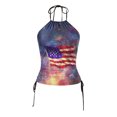 thumbnail image 6 of Ramiter Tankini Tops for Women Swimwear Top Only Tummy Control Bathing Suit Top No Bottom Modest Swim Top Sky Blue,S, 6 of 7