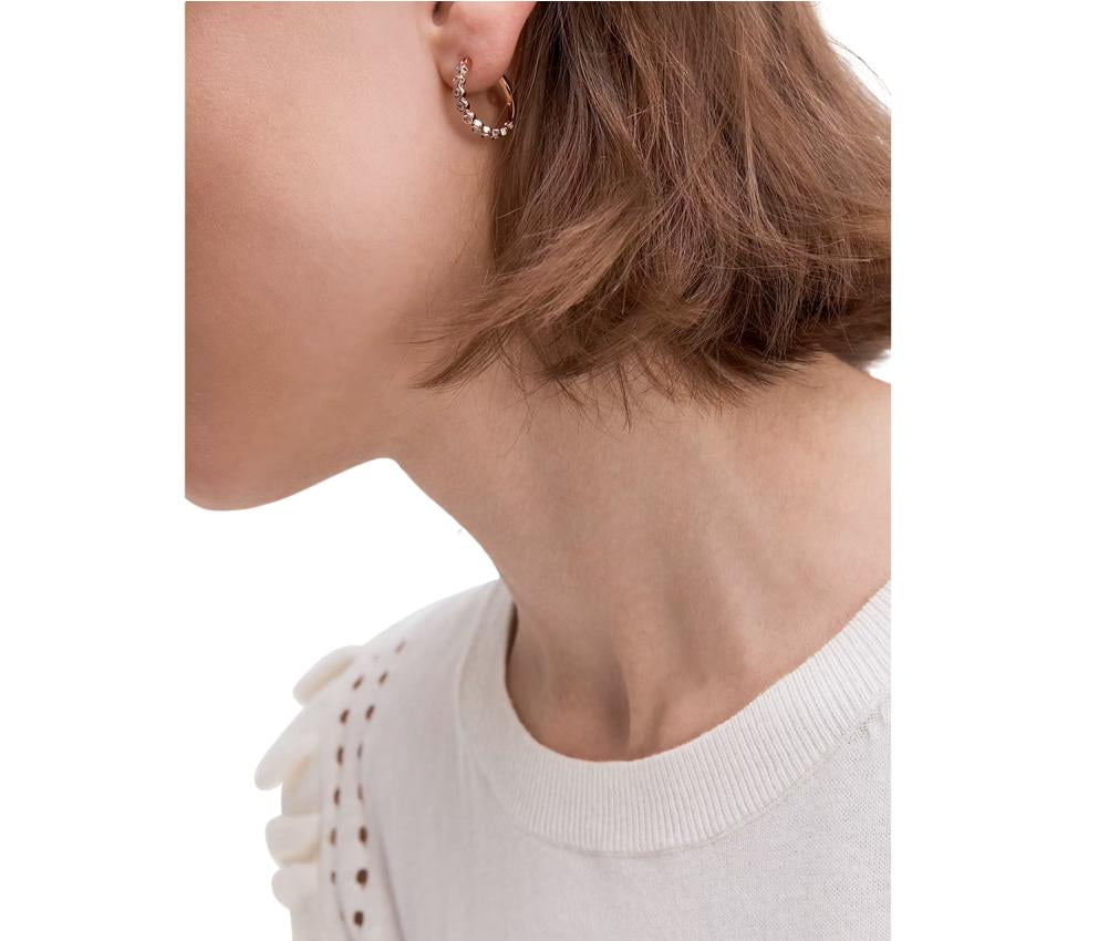 ☆kate spade☆full circle huggies 上品♪キレイめ 大人ピアス Kate Spade New York Earrings Full Circle Huggies Blush Rose