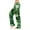Dark Green, variant on Fgvctg St. Patrick's Day Women's Pajamas Trendy Sleepwear Wide Leg Pajamas Shamrock Clover Print High Waisted Pj Pant Oversized Spring Drawstring Lounge Pants Beige M