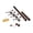 Antique Copper, variant on Outwater 2" Diameter x 5' Solid Brass Bar Foot Rail Kit - Complete Undercounter Mount Hardware and Tubing, Dome End Cap, Brass Finish