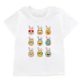 thumbnail image 3 of Nueva camiseta de algodón con diseño de huevos de Pascua para niños y hermanos, ropa para niños con bonito conejito, camiseta para bebé niño o niña, 3 of 5