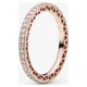 thumbnail image 1 of Anillo brillante para mujer, sortija con corazones brillantes,sortija de Triple fila, Pavé atemporal, círculo transparente, redondo,joyería fina de circonia cúbica transparente, regalo, 1 of 4