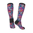 thumbnail image 4 of Balery Tropical Leaves Printed Novelty Socks Men's Women's Crew Socks Sports Socks Knee High Socks Cotton Socks Quirky and Cool Socks, 4 of 9