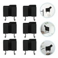 thumbnail image 2 of Miangastore Wall Mount Organizer Remote Control Holder Abs Black 6Pcs 3.9X2.8X1.2In, 2 of 9