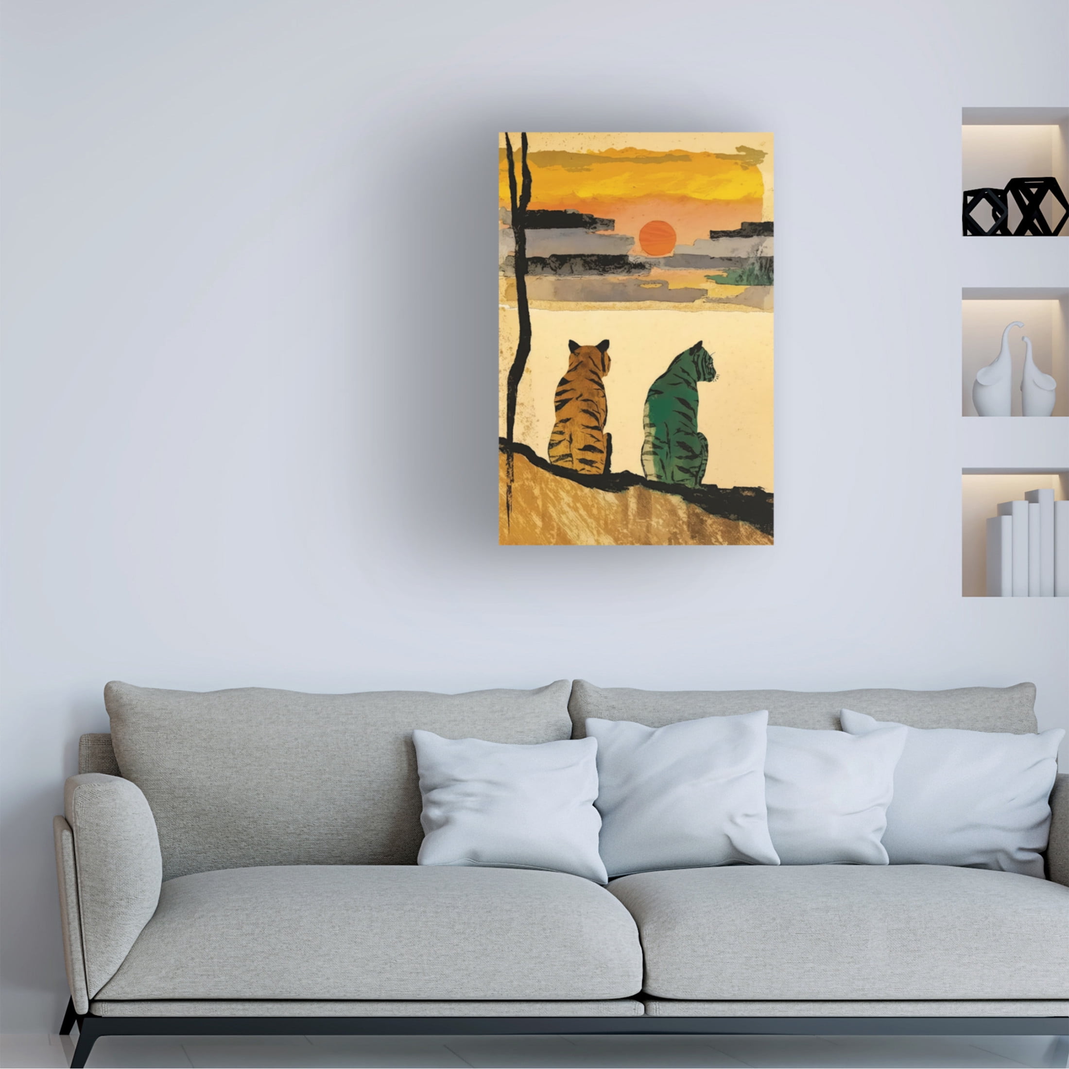 Trademark Fine Art Treechild  Resting Tigers Canvas Wall Art