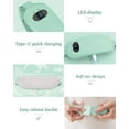 thumbnail image 4 of TeSabMi Cordless Heating Pad for Period Cramps, 6 Heat Setting, 6 Massage Modes, Gifts for Women Her Birthday Christmas Green, 4 of 8