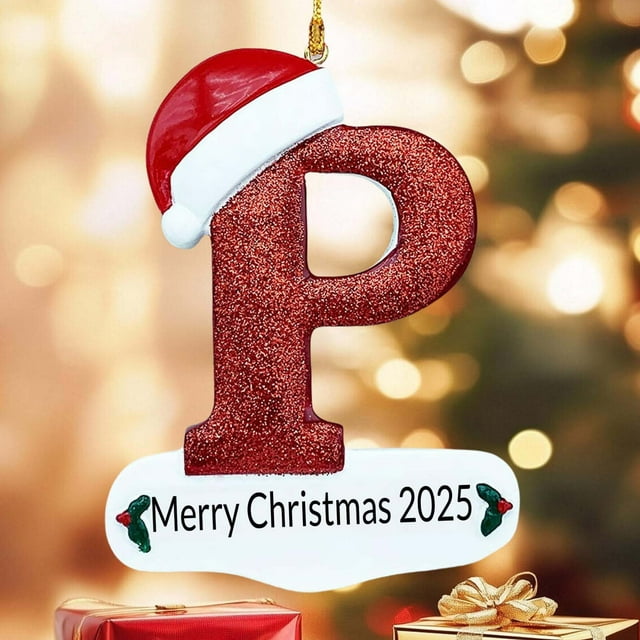 Chmadoxn Christmas Decorations, 26 Letters Christmas Tree Decoration Pendant Christmas Tree Ornaments Personalized DIY Christmas Ornaments Christmas Decoration Xmas Tree Hanging Decor Home Lsting