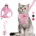 thumbnail image 1 of Dog Cat Harness And Leash 5FT Soft Mesh Breathable Walking Escape Proof For Small Medium Cat Vest, 1 of 5