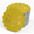 thumbnail image 4 of Inkdotpot Pack Of 100 Real Gold Foil Paper Tags Made With Love Text Favor Hang Tags, 4 of 6