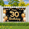 thumbnail image 6 of Elegant Design Happy Birthday Banner Golden Balloons Milestone Birthday Party Decoration Party Backdrop Balloon Celebration Banner for Birthday Party Event Decoration Celebration, 6 of 8