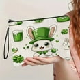 thumbnail image 2 of Sac Cosmétique pour Poupée Lapin de Pâques Jour de Pâques Rouge à Lèvres Portable Mode Sac de Lavage Sac de Rangement Multifonctionnel, 2 of 6