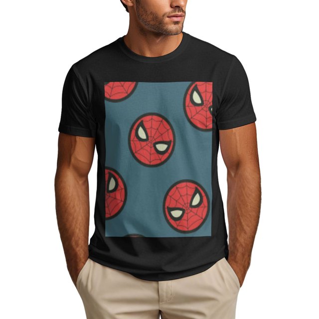 Spider-Man 150g Men's Short Sleeve T-Shirt - Large Area Iron-On