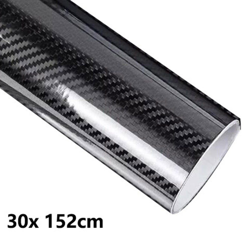 Black 5D Carbon Fibre Vinyl Wrap Sheet Film Sticker Car Wrap Air Bubble