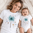 thumbnail image 4 of Floral Mama Mini Comfort Colors Shirt, Mom and Baby Matching Shirt, Mommy and Me Outfit, Mother Daughter Gift Tee, 4 of 7
