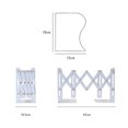 thumbnail image 2 of WRITWAA Desktop Organizer Book Stands Stainless Steel Prevent Tumbling Classroom 1Set, 2 of 8