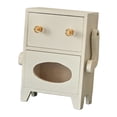 thumbnail image 4 of Mini armario de almacenamiento con cajón en forma de robot, elegante decoración para el hogar, escritorio de madera Blanco, 4 of 9