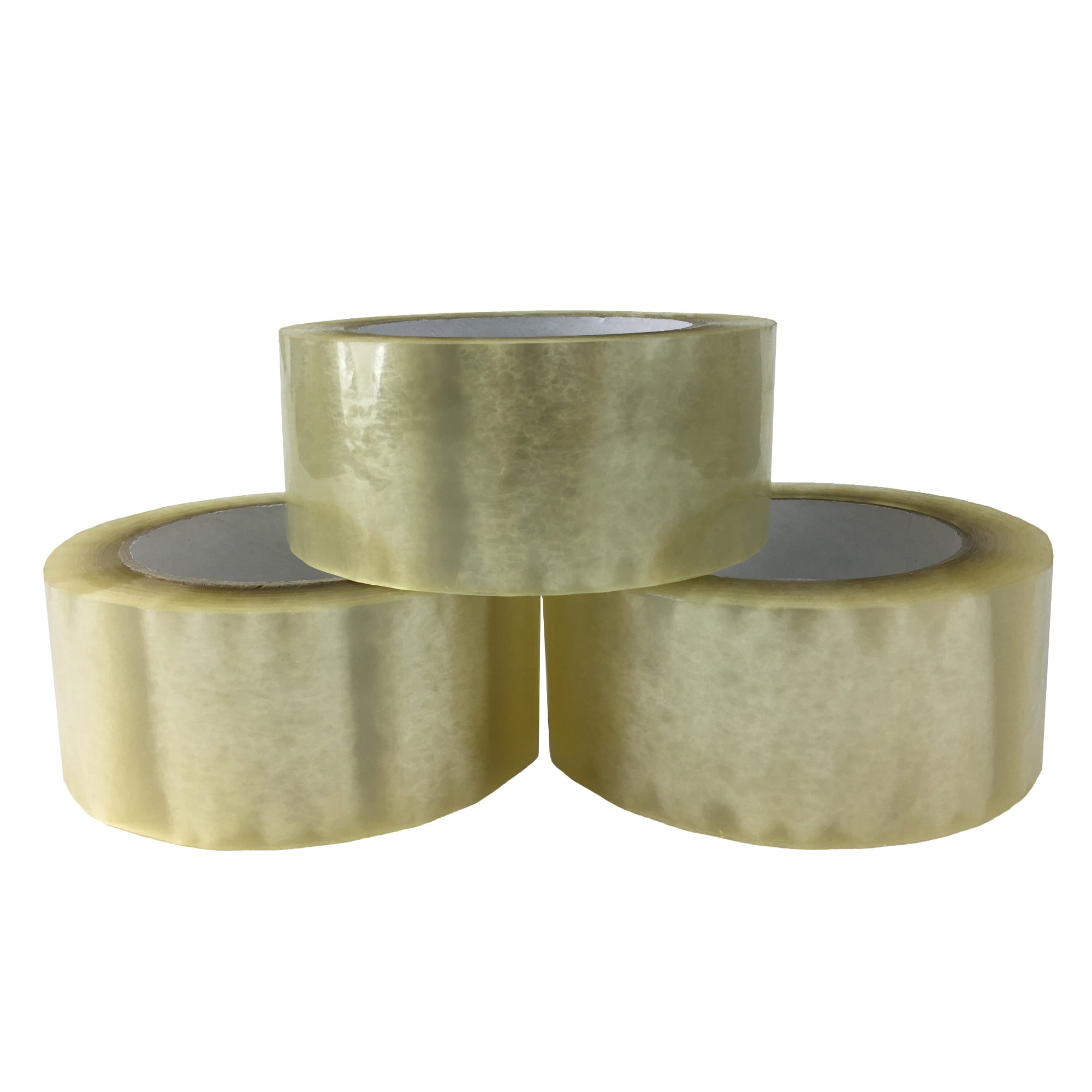 Uboxes Clear Packing Tape 3 Rolls & Light Duty Tape Dispenser