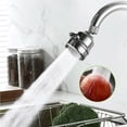 thumbnail image 3 of Mistaha Universal 360掳 Rotating Faucet Movable Kitchen Tap Head Water Saving Nozzle Sprayer 3-mode Spray, 3 of 8