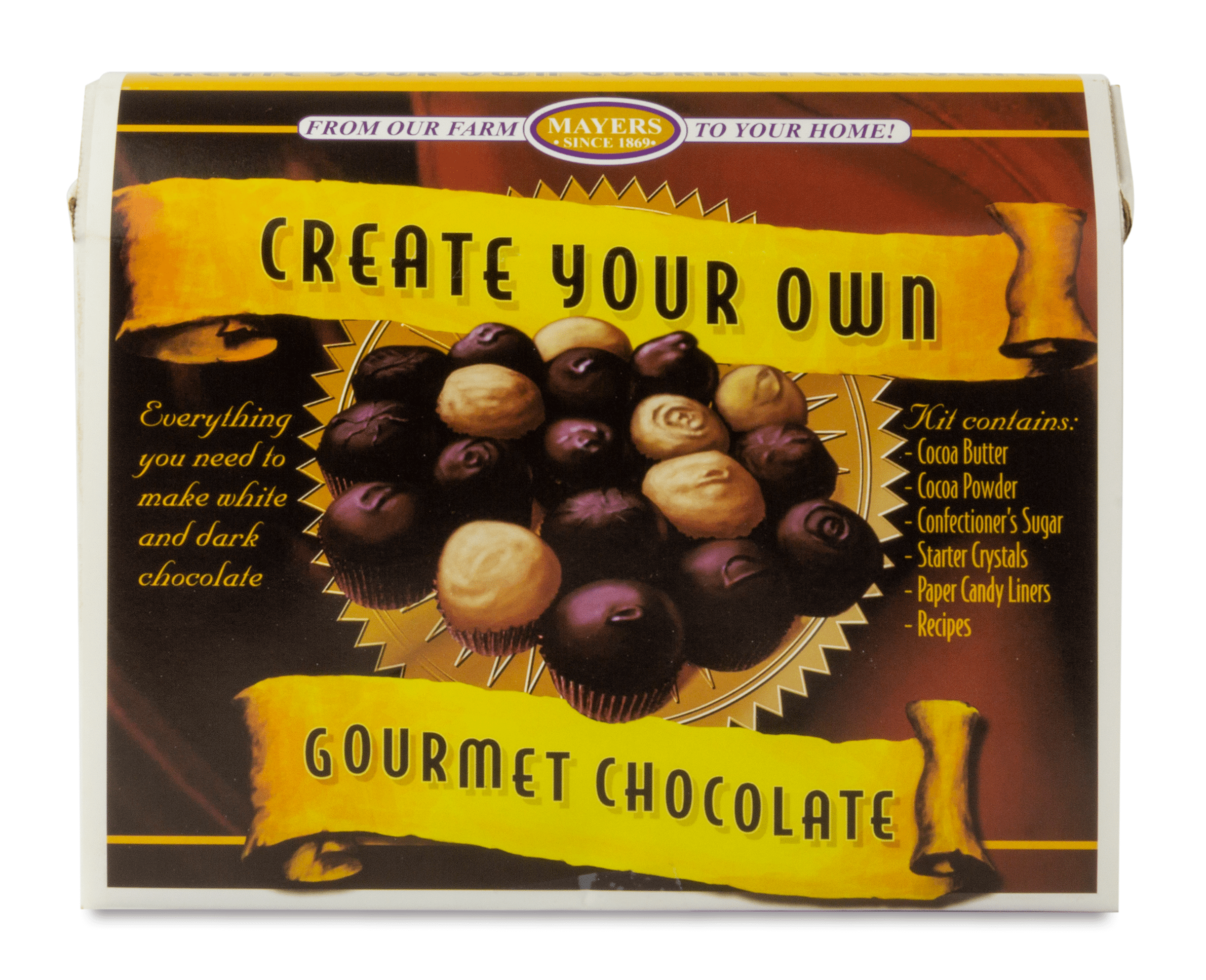 Mayers Create Your Own Gourmet Chocolates Kit DIY Chocolate Making