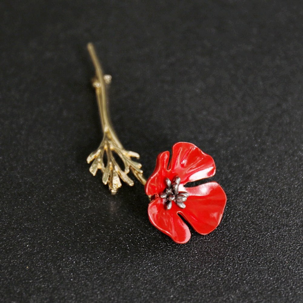 Charm Flower Brooch Pin Vintage Women Men Collar Accessory Breastpin Jewelry Wo