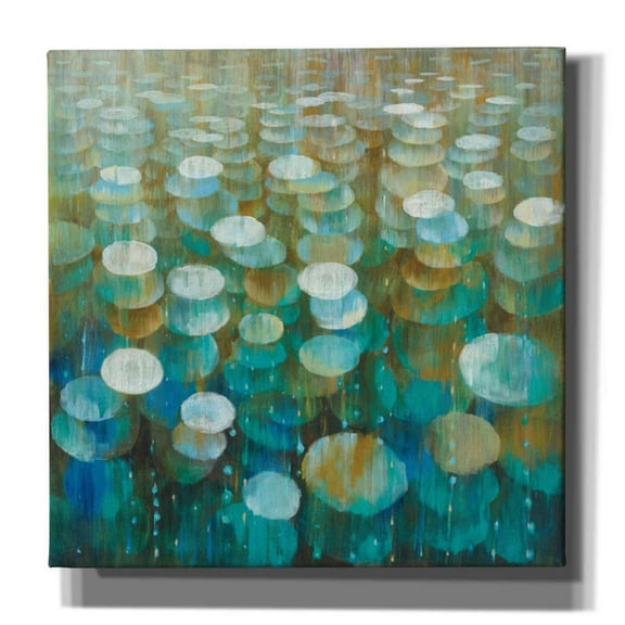 Epic Graffiti 'Rain Drops' by Danhui Nai, Canvas Wall Art, 12"x12"