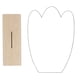 thumbnail image 1 of Espejo de maquillaje acrílico irregular, espejo de mesa, tocador, base de madera para dormitorio. F, 1 of 9