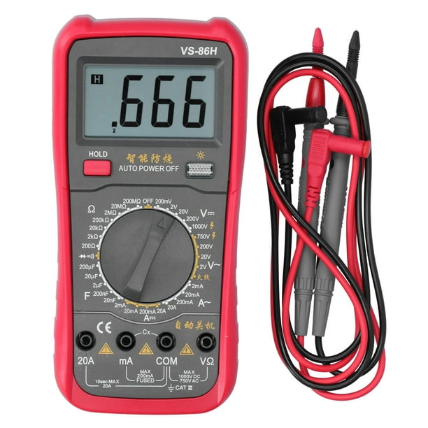 D AC Tester Meter,Digital Multimeter AC DC A DC Multimeter Live Wire