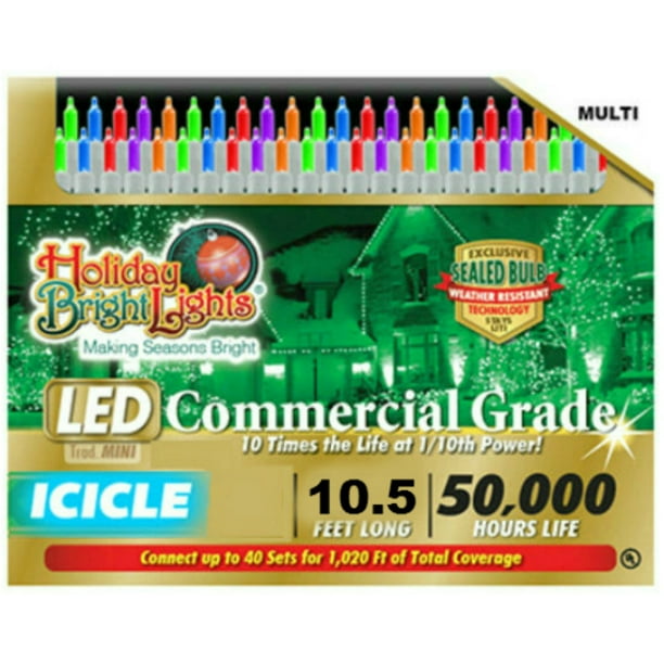 HOLIDAY BRIGHT LIGHTS Christmas LED Light Set, T5, CommercialGrade