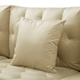 thumbnail image 5 of Resenkos Modern Velvet Fabric Sectional Sofa Sets U Shaped Modular Couch with Chaise Lounge and Ottoman Beige, 5 of 6