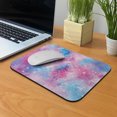 thumbnail image 5 of WIRESTER 8.66x7.08 in Rectangle Mouse Pad with Non-Slip Rubber Base for Computers, Laptop, Office & Home - Blue Pink Galaxy Space, 5 of 5