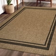 thumbnail image 5 of Beverly Rug Easy Jute Outdoor Indoor Non Shedding Easy-Cleaning Rug Bordered Natural 4x6, 5 of 9