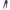 Plum, variant on Women's Casual Tie Dye and Solid Color Elastic Band Waist Active Leggings Pants S-3XL