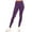 Plum, variant on Women's Casual Tie Dye and Solid Color Elastic Band Waist Active Leggings Pants S-3XL