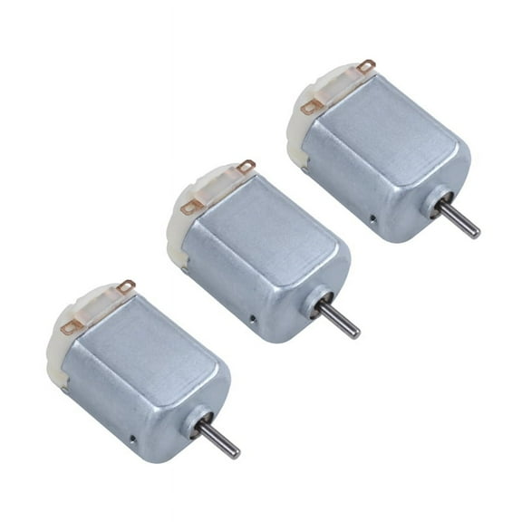 3X DC 1.5V - 3V Mini Electric Motor 18000 RPM, DIY Toy Hobby,3 x Micro-Motor,Silver